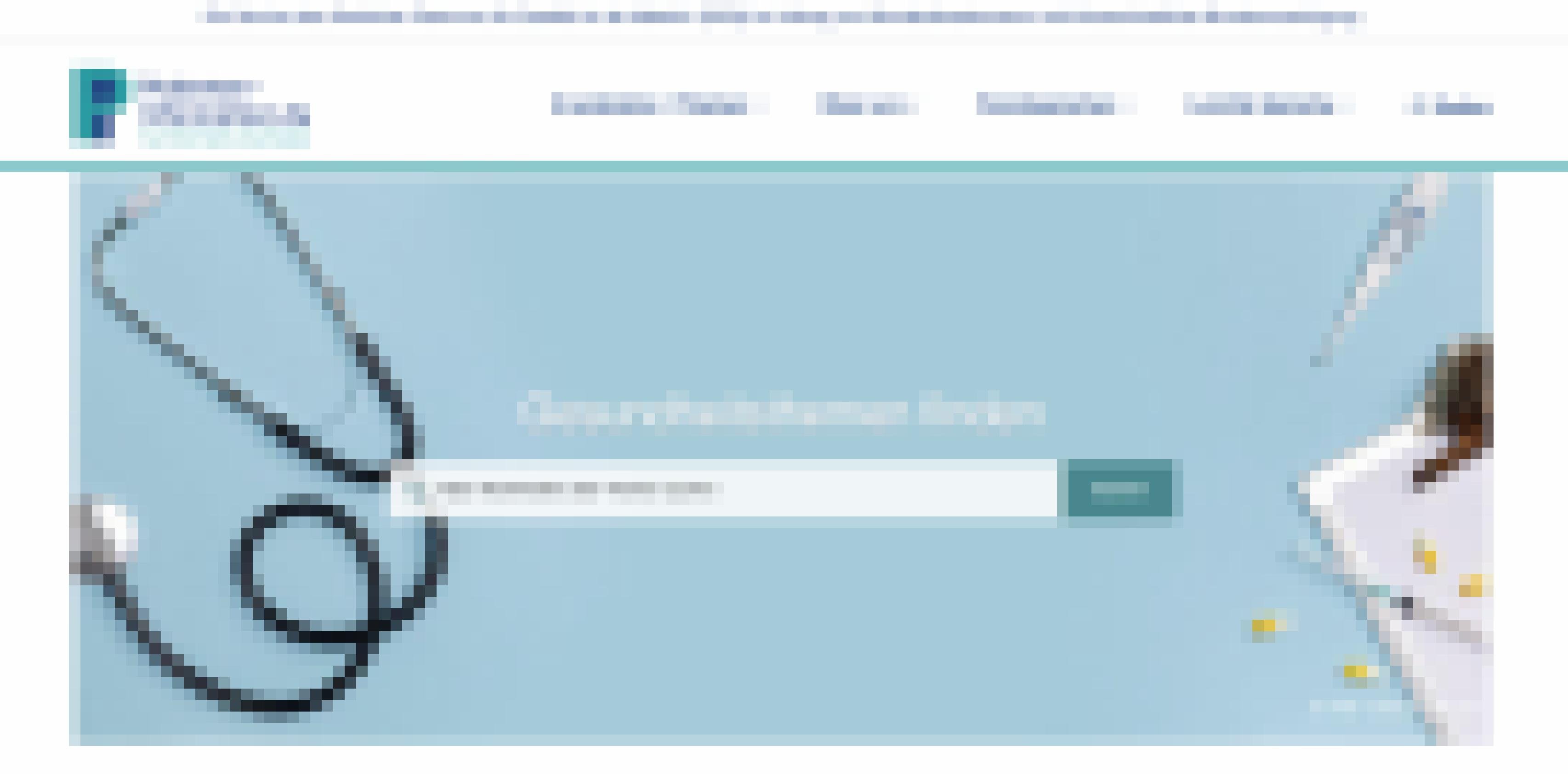 Screenshot des Startbildschirms der Website https://www.patienten-information.de/