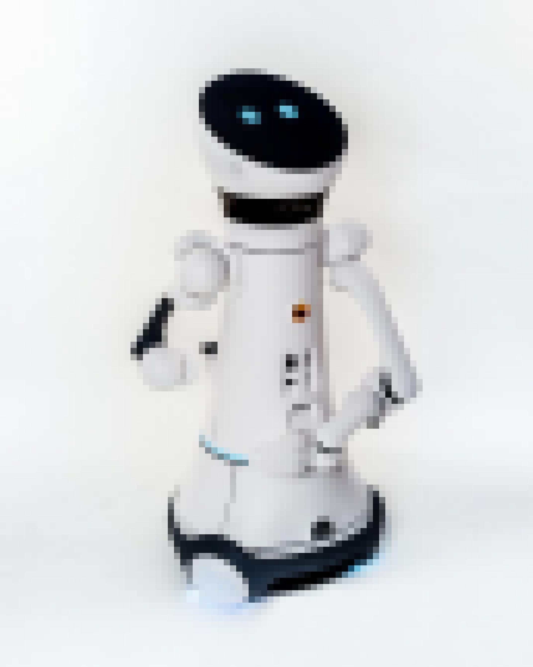 Der Care-O-bot ist ein Pflegeroboter auf Rollen mit angedeutetem Kopf und Armen.