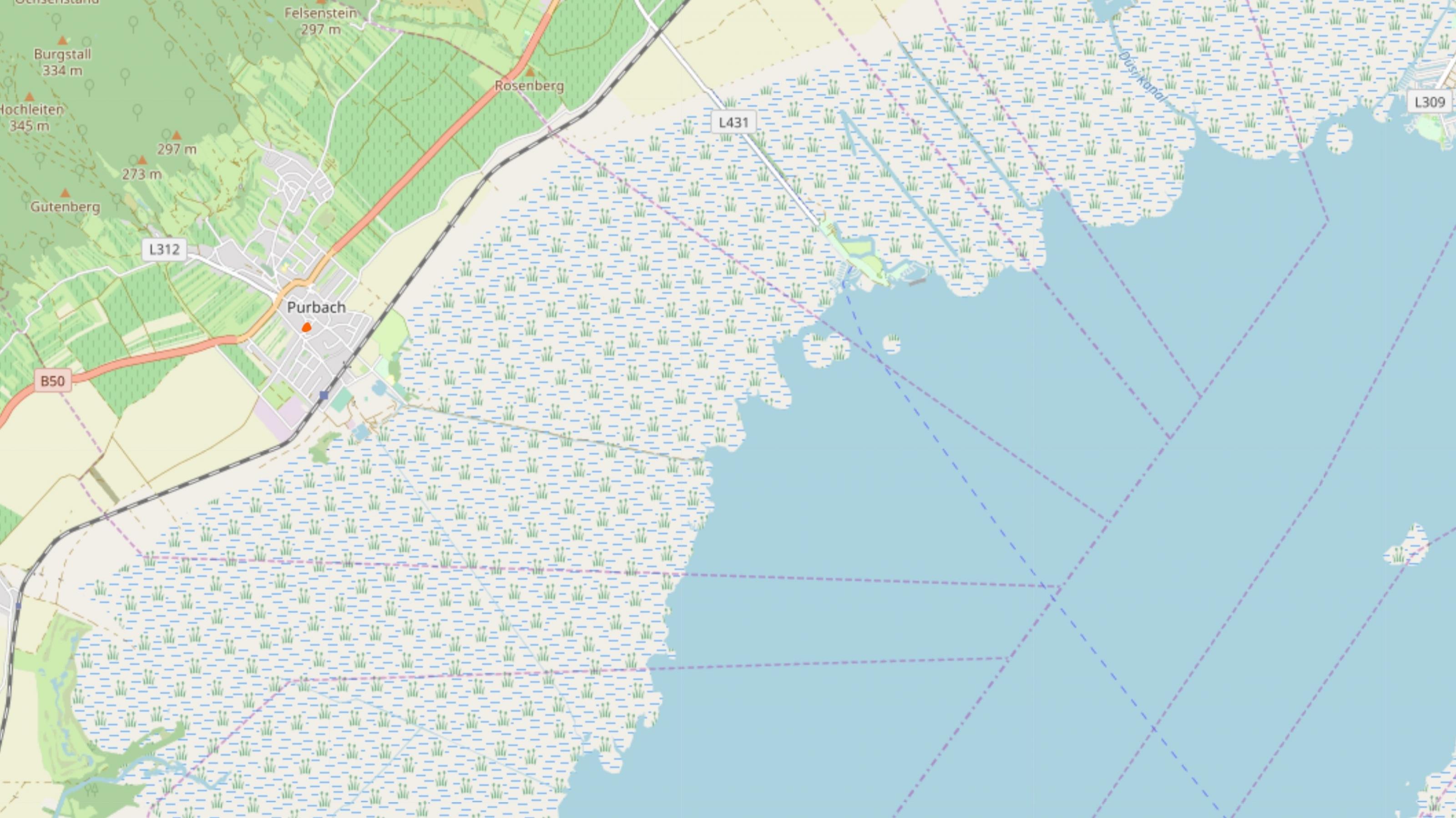 Karte von Purbach am Neusiedler See
