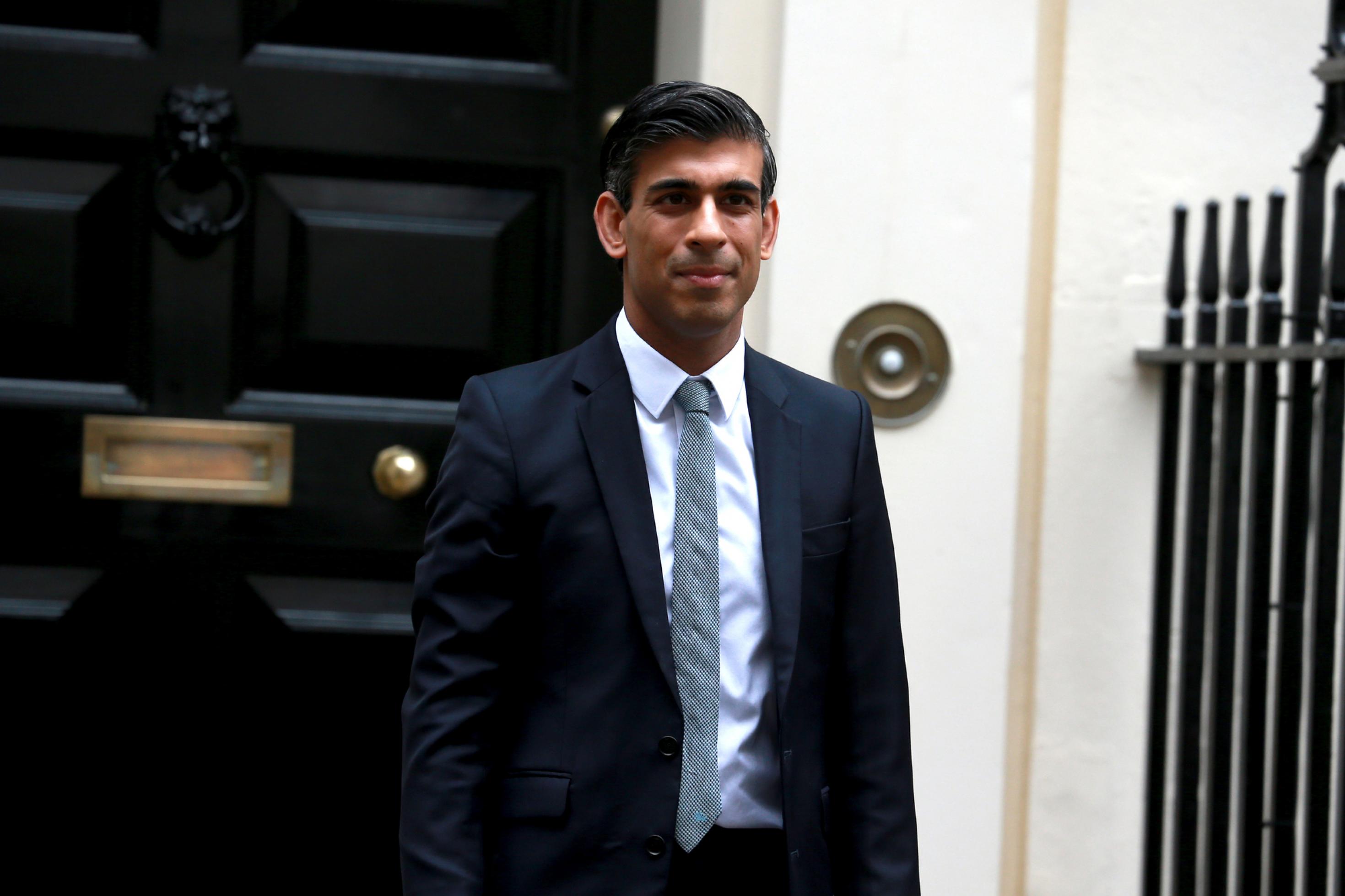 Der britische Premierminister Rishi Sunak in der Downing Street