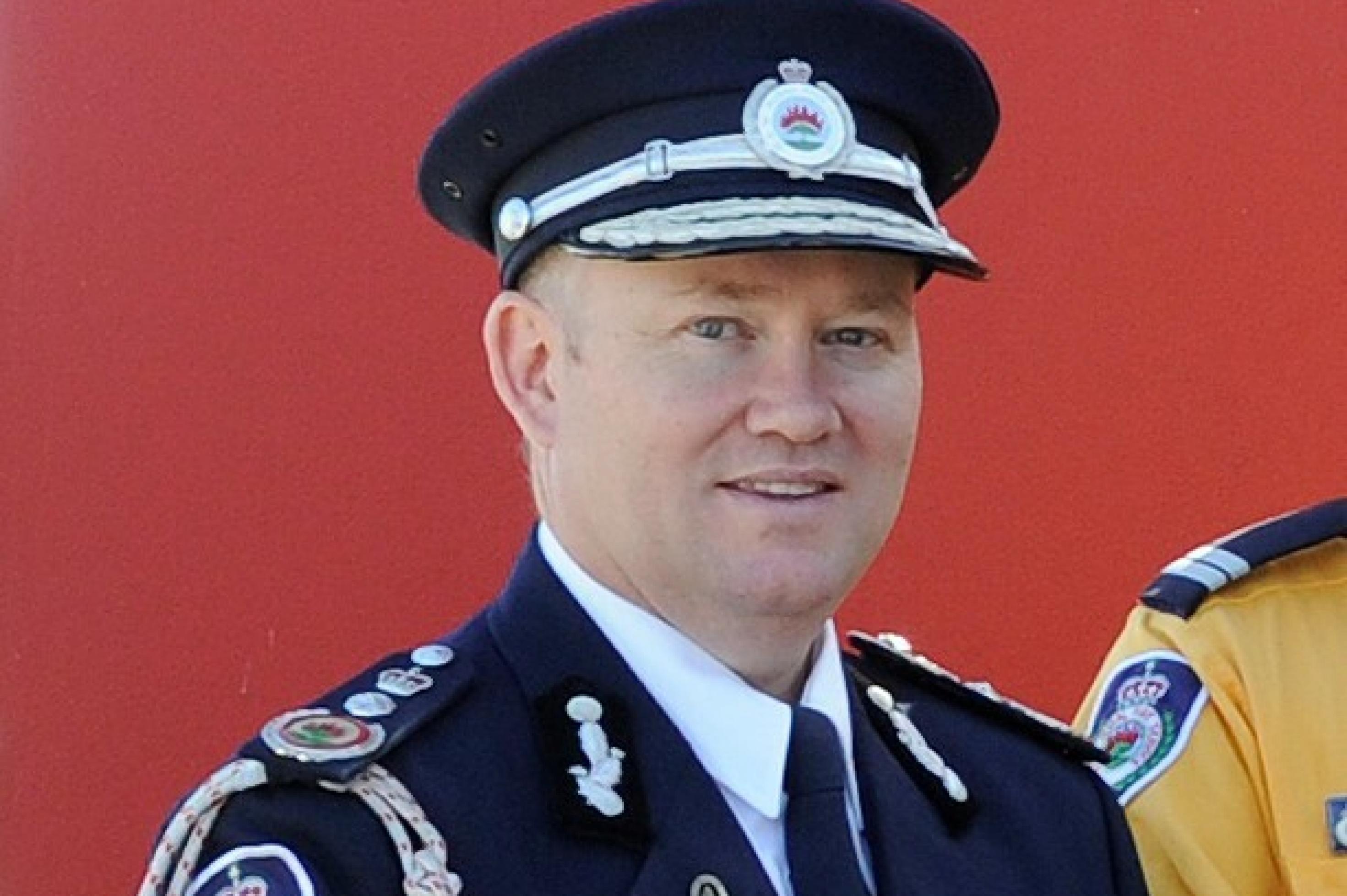 Das Bild zeigt ein Porträt von Shane Fitzsimmons, damals Chef der Freiwilligen Feuerwehr in New South Wales.