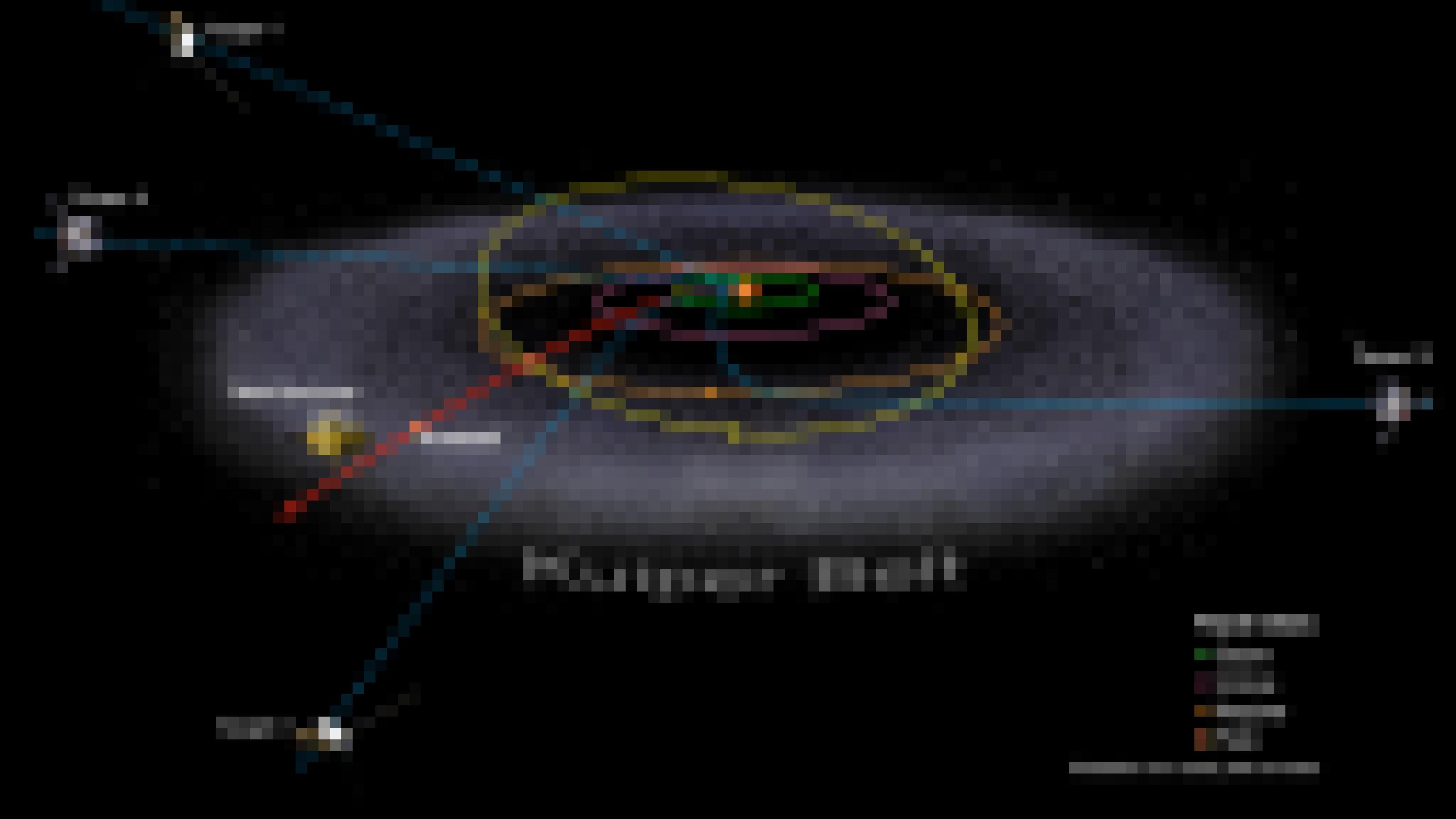 Eine Grafik des Sonnensystems zeigt die Bahnen der äußeren Planeten, die weiter außen von einem grauen Ring aus zahlreichen Himmelskörpern umgeben ist. Dessen englische Bezeichnung Kuiper Belt bedeutet Kuipergürtel. Die Bahnen von fünf Raumsonden sind eingezeichnet, die von der Erde kommend das Sonnensystem in unterschiedlichen Richtungen verlassen.