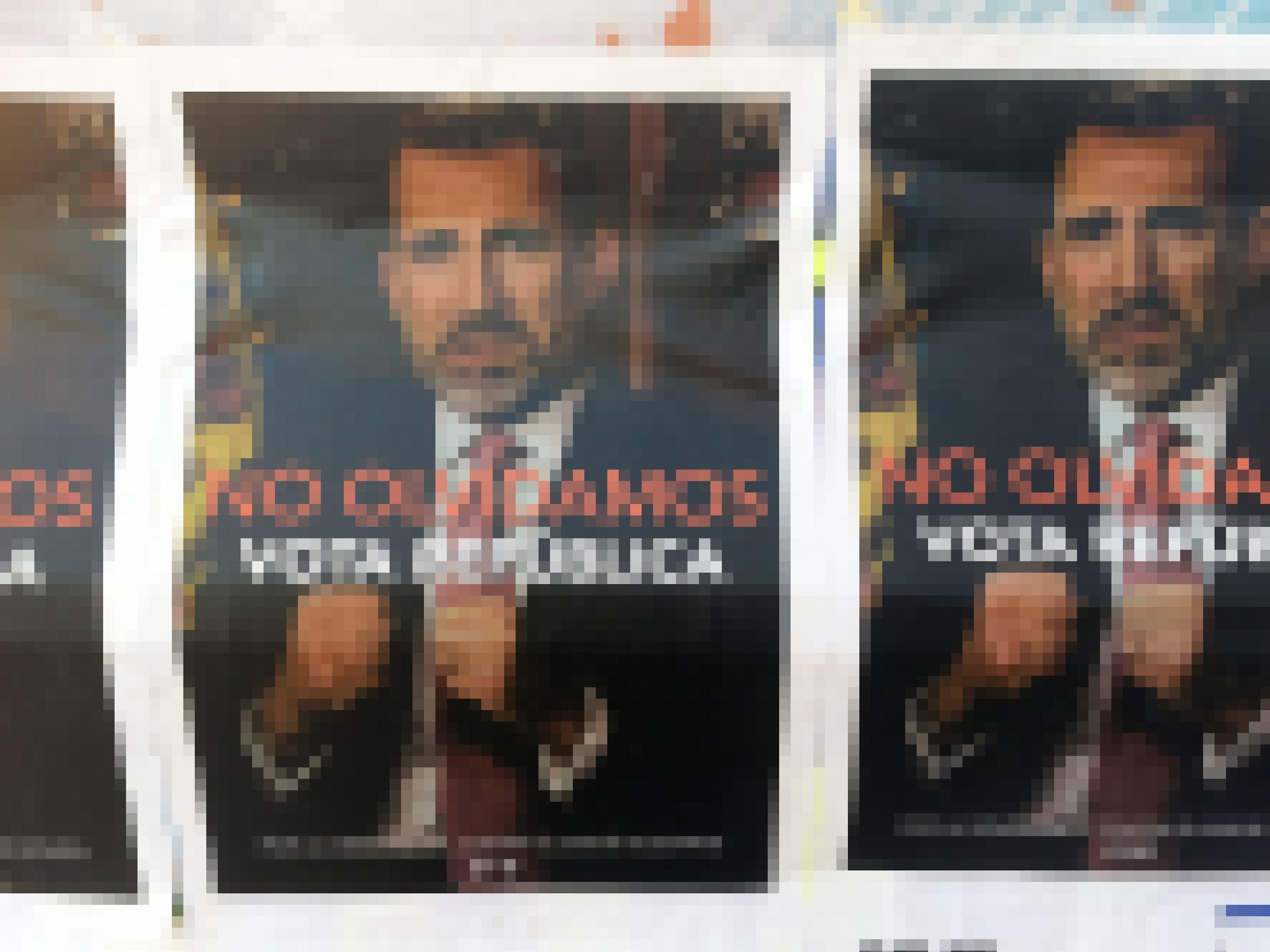 Bild des spanischen Königs Felipe VI als Wahlplakat für die Unabhängigkeit Kataloniens
