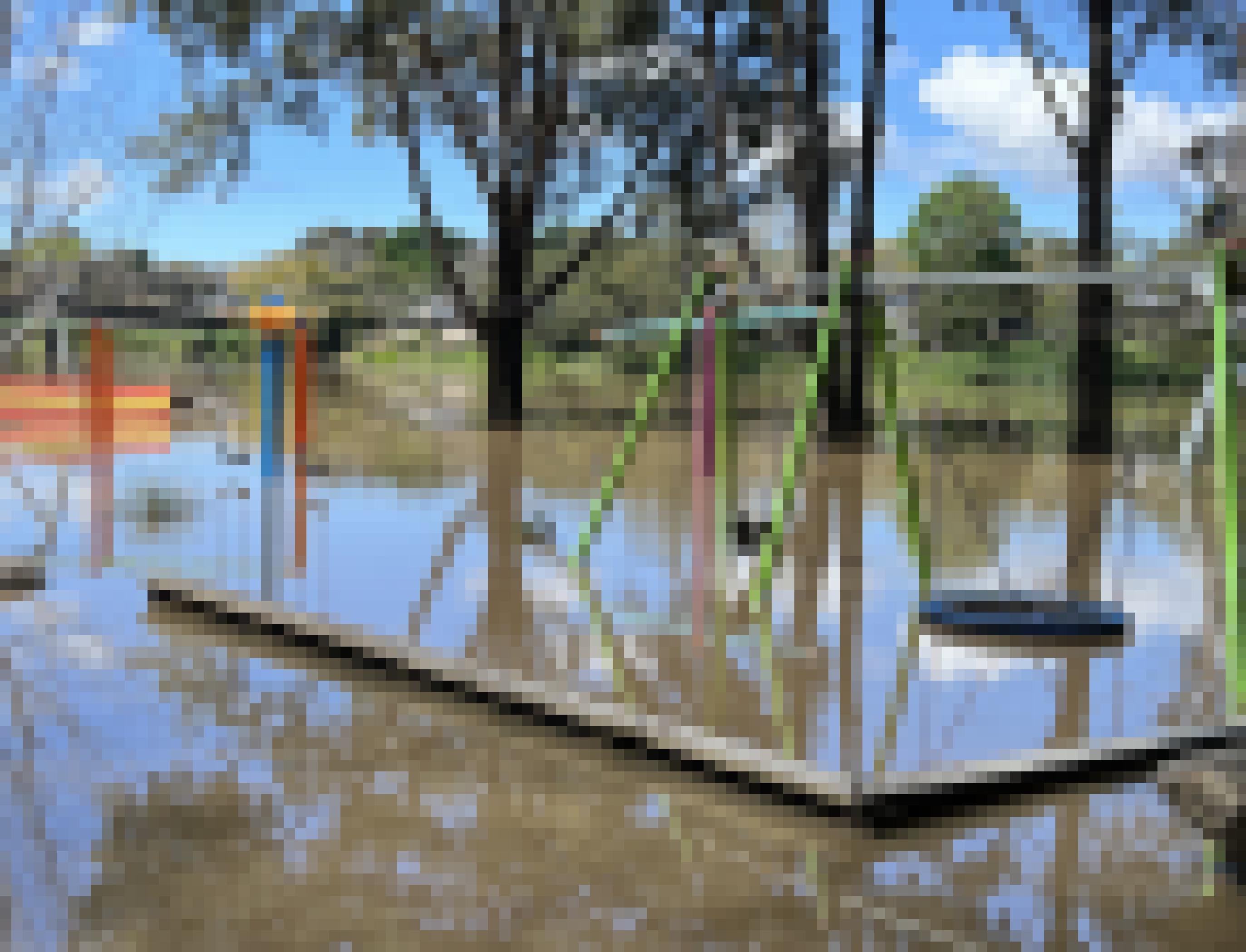 Ein Spielplatz in der Stadt Kempsey in New South Wales steht unter Wasser. Vor allem der Osten Australiens kämpft mit dem dritten LaNina in Folge.