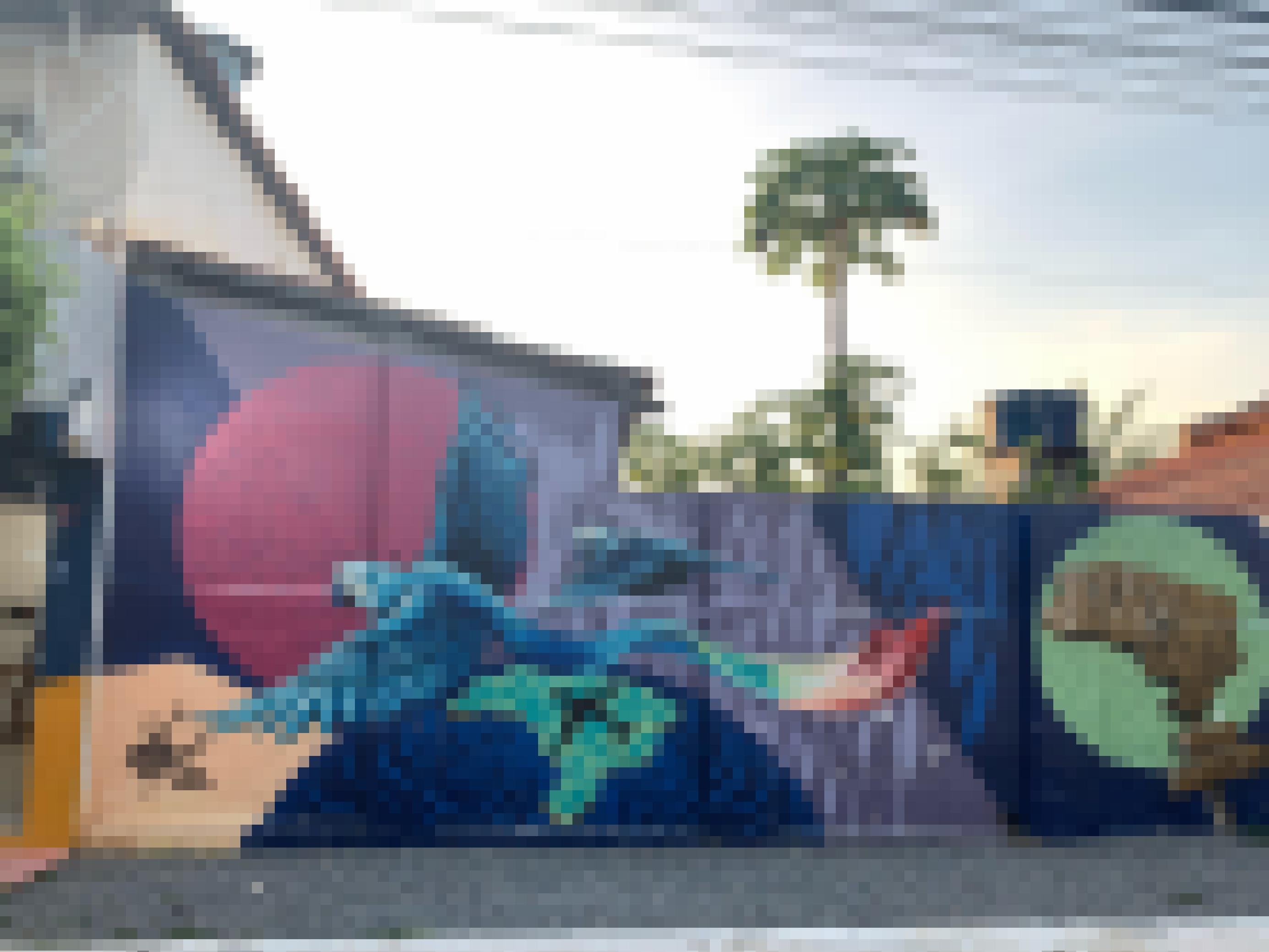 Bild zeigt ein buntes Wandgemälde mit einem Spix-Ara im brasilianischen Örtchen Curaca