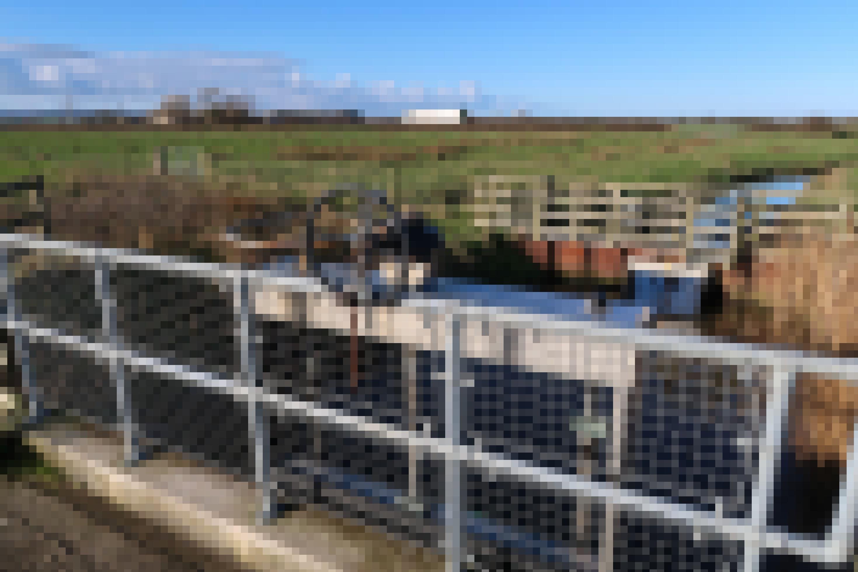 Schleuse im Marschland