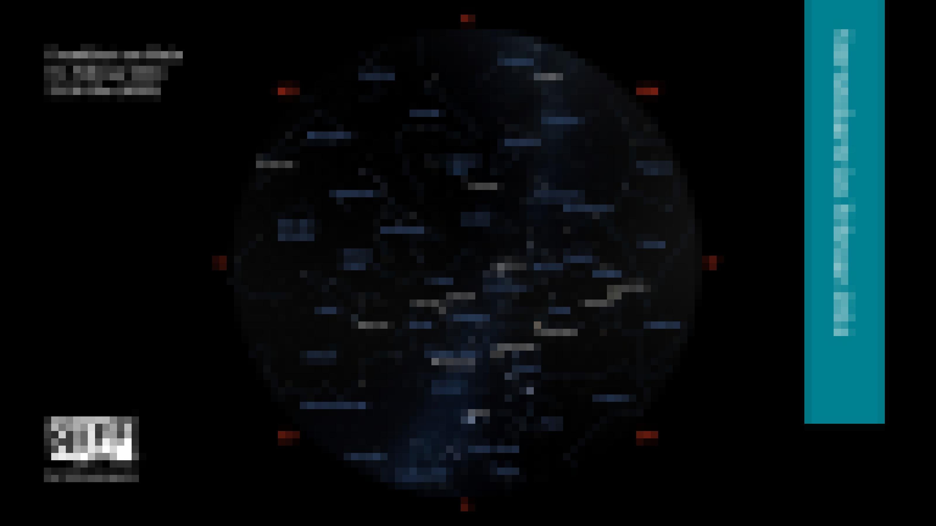 Vor dunklem Hintergrund sind helle Punkte zu sehen. Sie zeigen die Positionen der Sterne und Planeten für Anfang Februar 2024 gegen 22:30 Uhr MEZ für den Standort Frankfurt am Main.