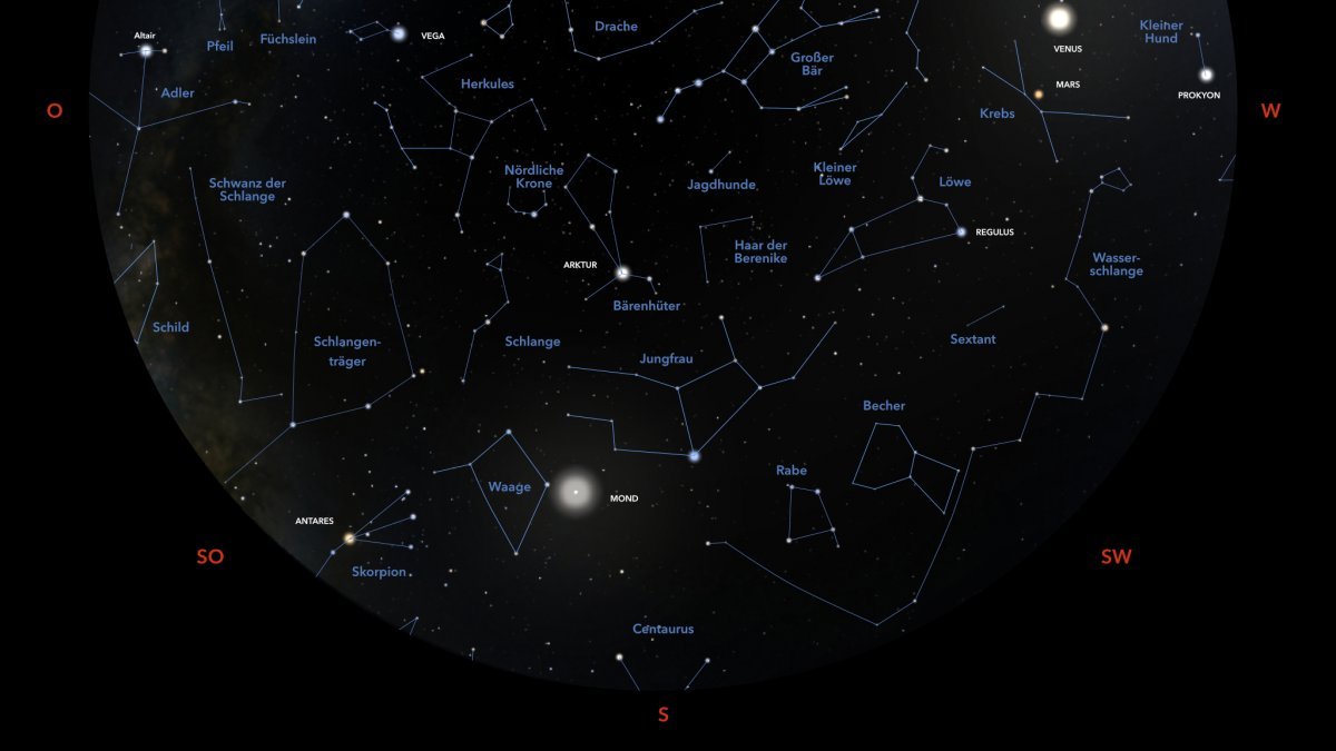 Astronomie: Der Sternenhimmel im Juni 2023