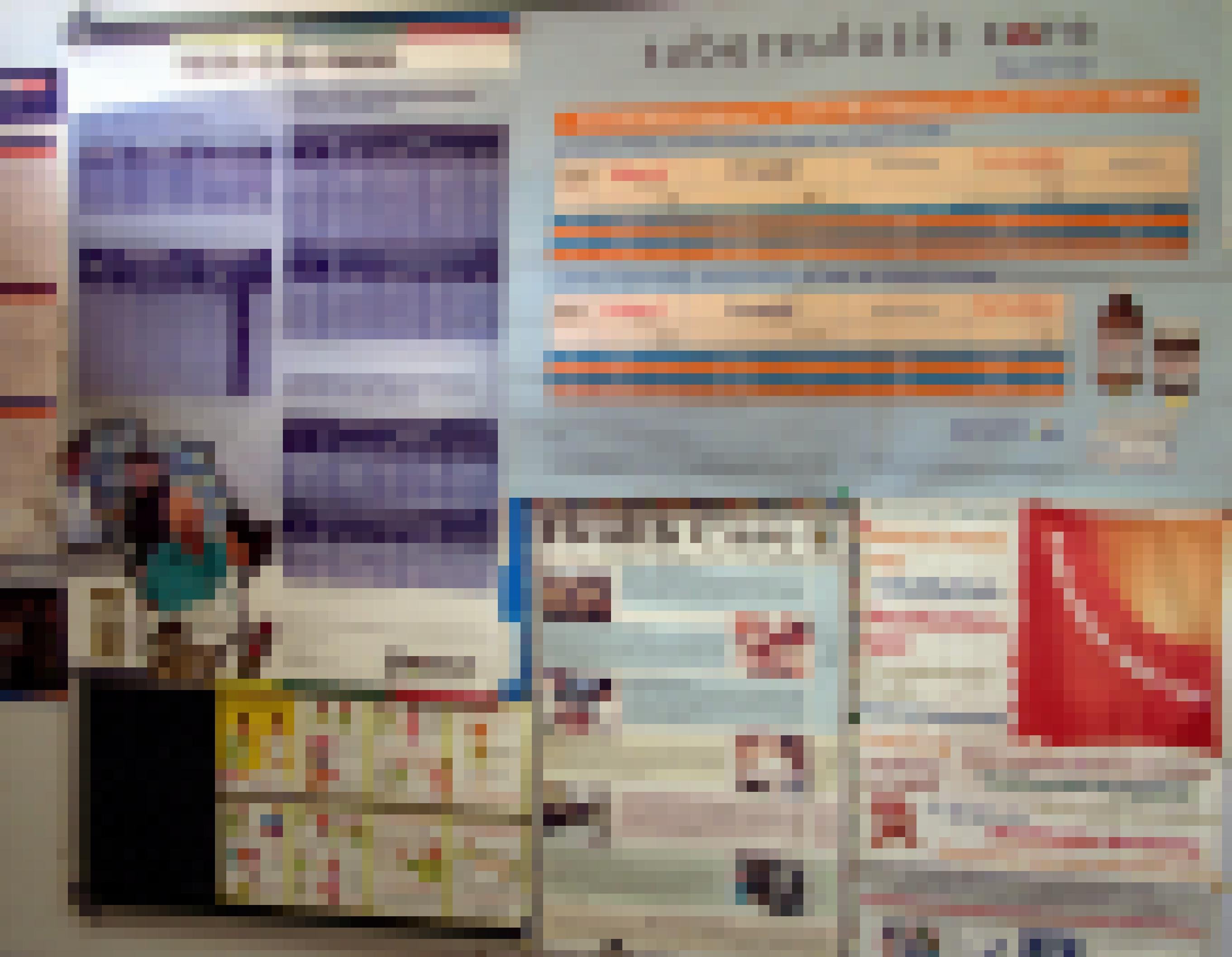 An den Wänden hängen englischsprachige Aufklärungsplakate über Tuberkulose und Informationen über Medikamente