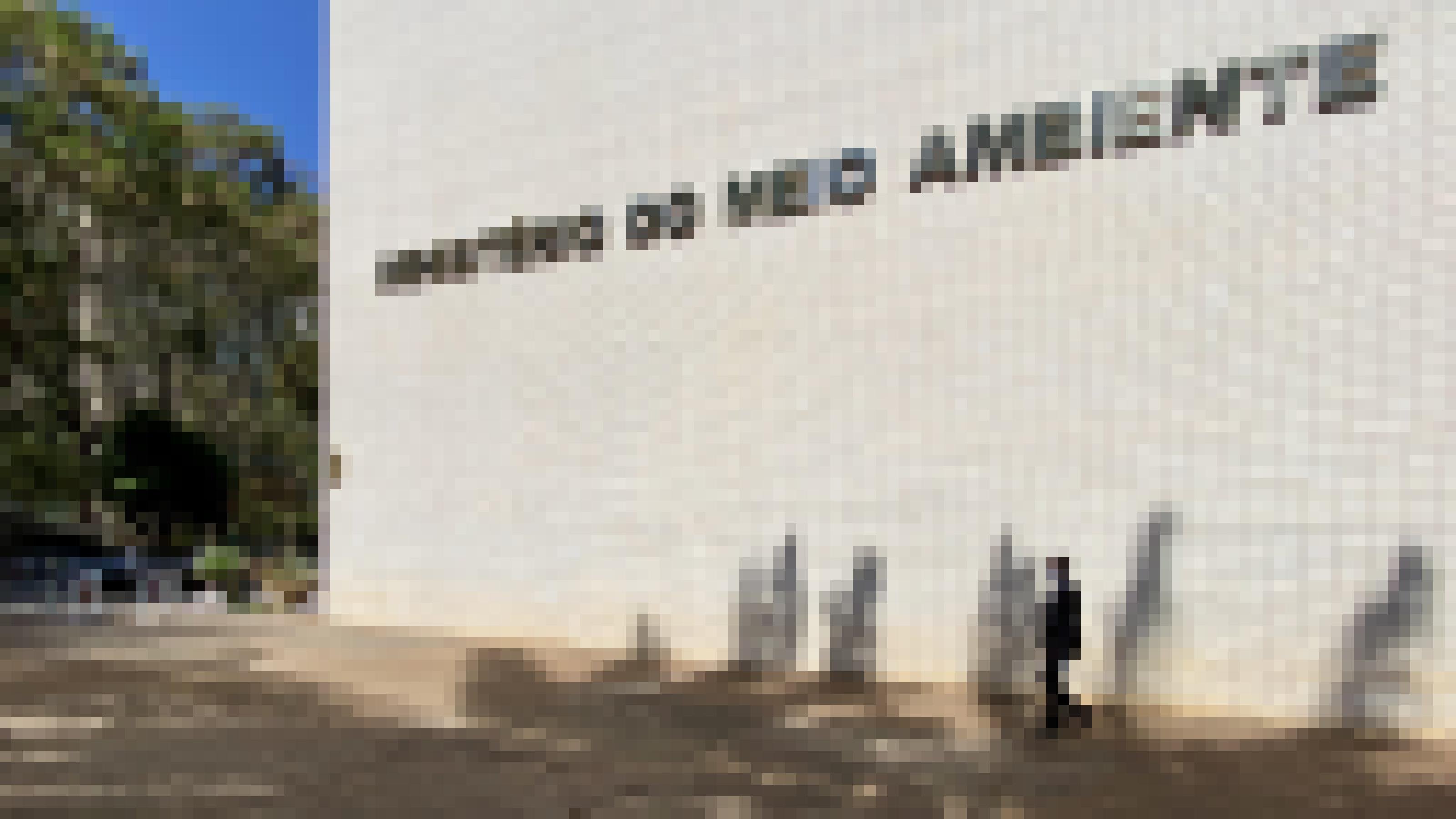 Das Umweltministerium des Stararchitekten Oscar Niemeyers und ein Fußgänger
