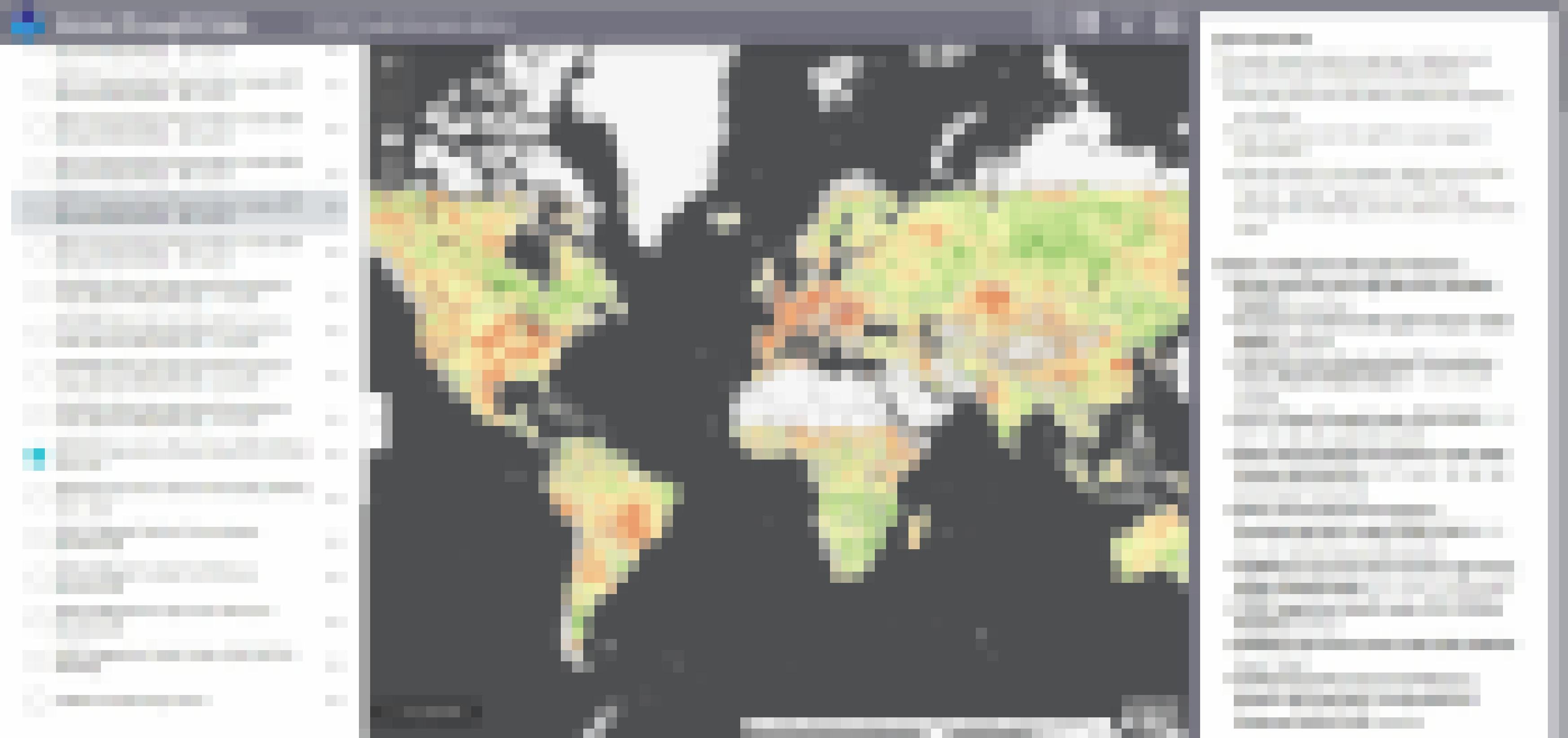 Die Verdunstung ist in Westeuropa besonders hoch, zeigt die Karte des internationalen Projekts „Global Drought Information Systems“.
