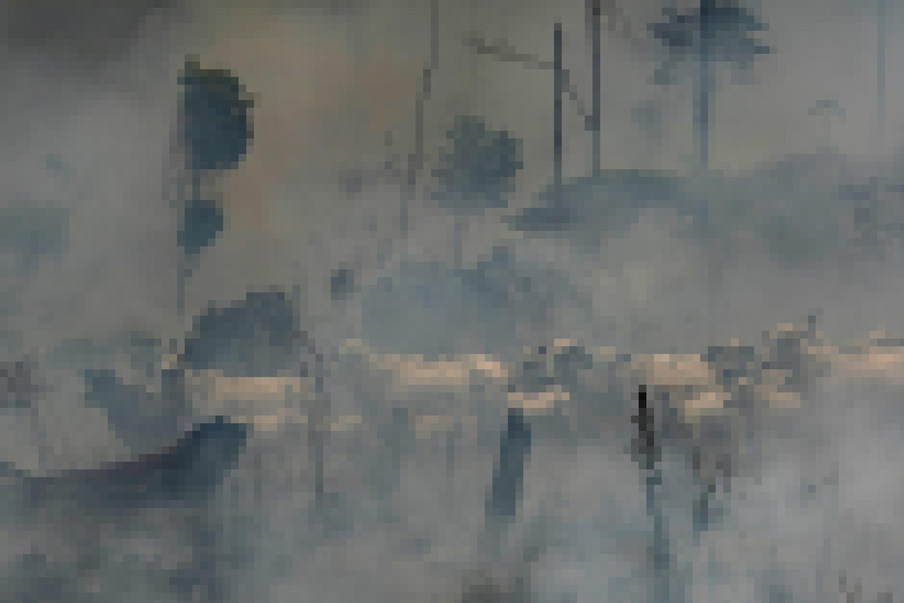 Eine Rinderherde steht inmitten des Rauchs der Brände in der Region Nova Fronteira in Novo Progresso, Brasilien