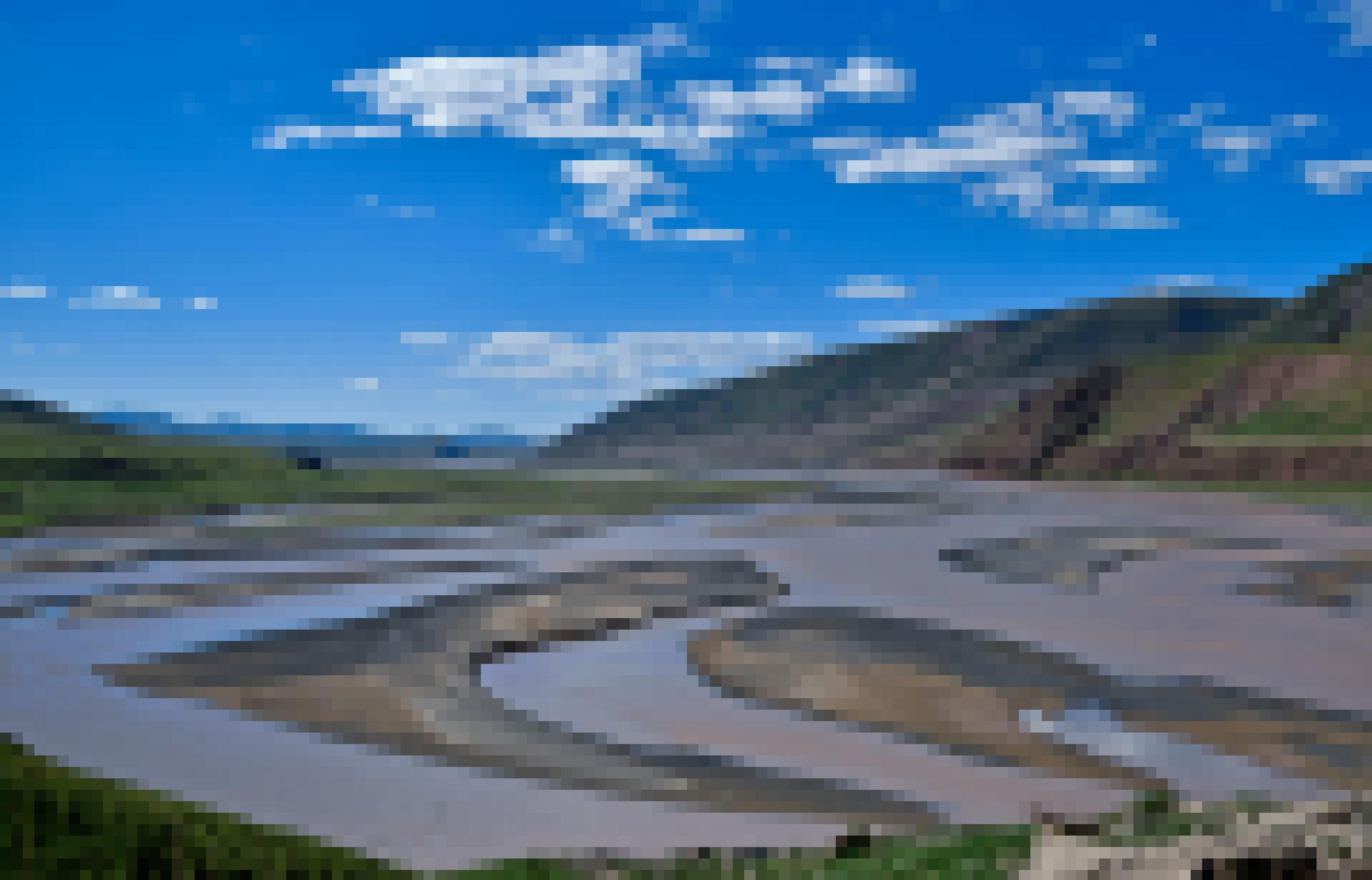 Flusslandschaft ohne menschlichen Einfluss