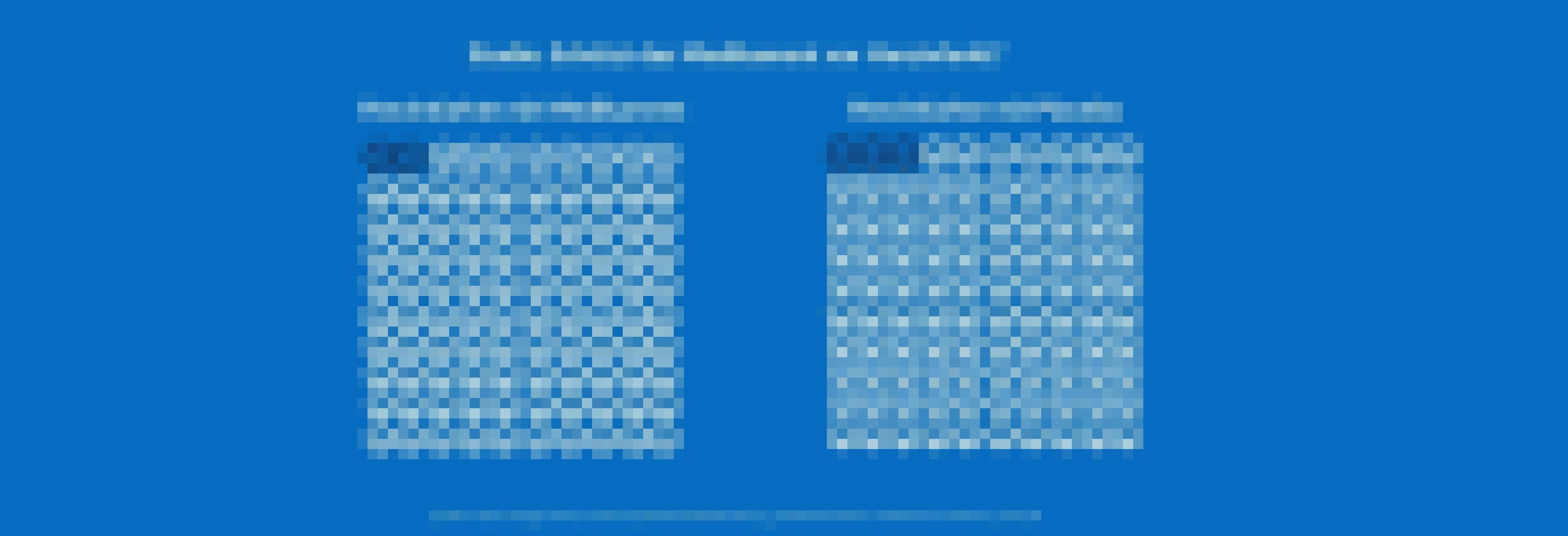 Das Bild zeigt das Ergebnis einer ausgedachten Studie zu einem neuen Medikament gegen Herzinfarkt. Links die Ergebnisse in der Gruppe mit dem neuen Medikament: 2 von 100 hatten einen Herzinfarkt. Rechts die Ergebnisse in der Gruppe mit Placebo: 3 von 100 hatten einen Herzinfarkt.