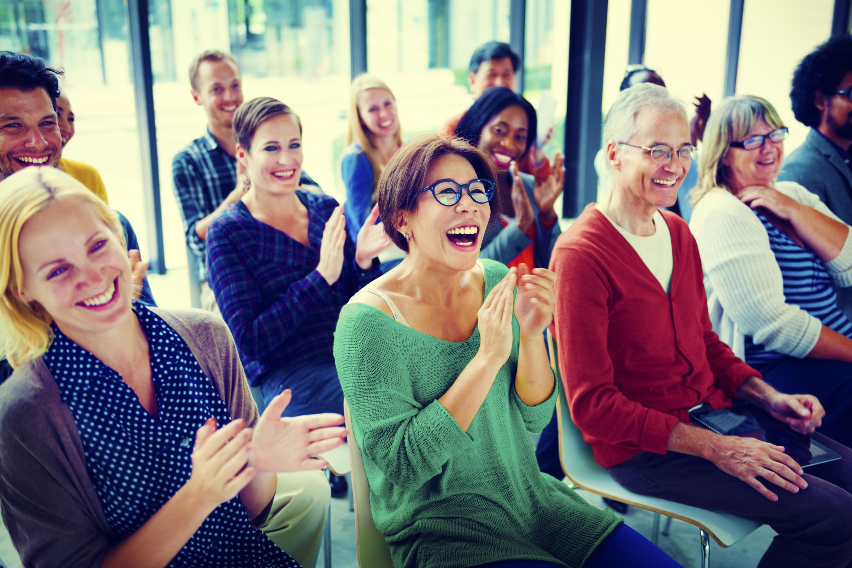 Audience Applaud Clapping Happines Appreciation Training Concept